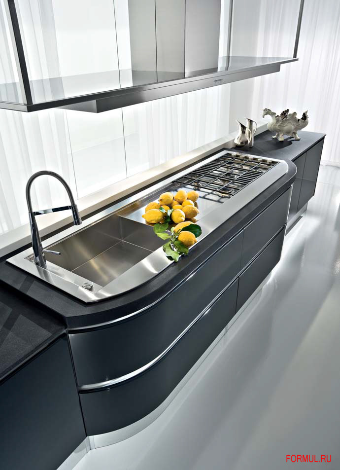 Кухня Pedini Artika (Линейная композиция, блестящий лак)